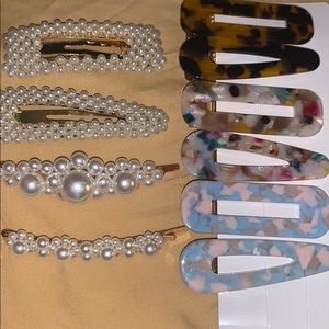 10 hair clips barrettes